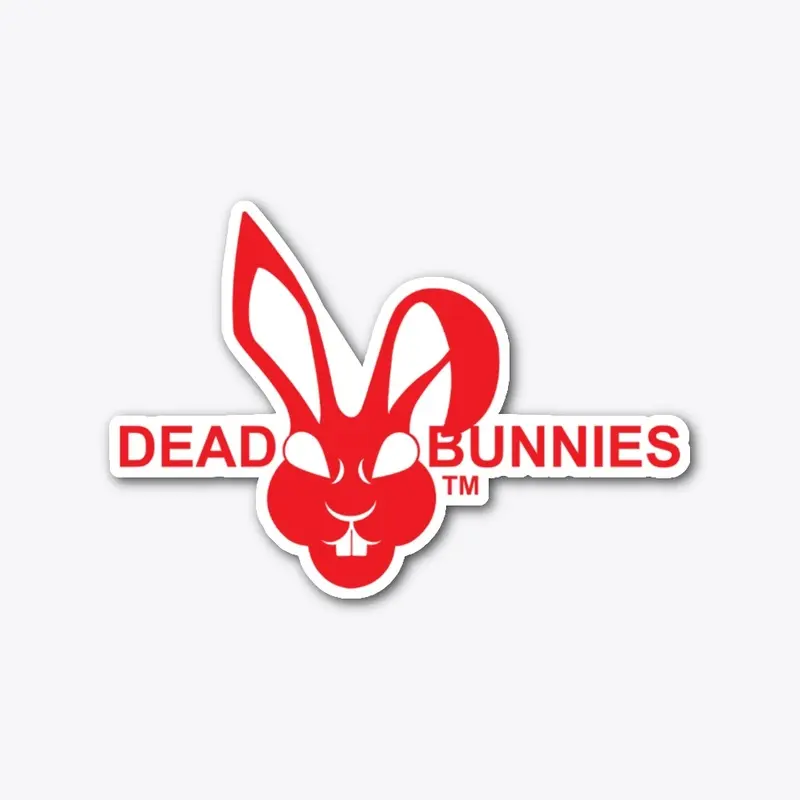 Dead Bunnies Red Logo Sticker