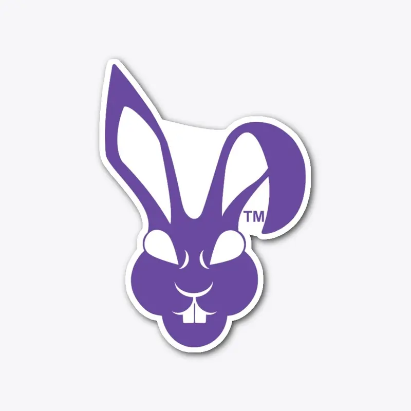 Dead Bunnies Purple Head Sticker