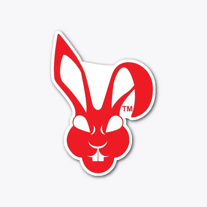 Dead Bunnies Red Head Sticker