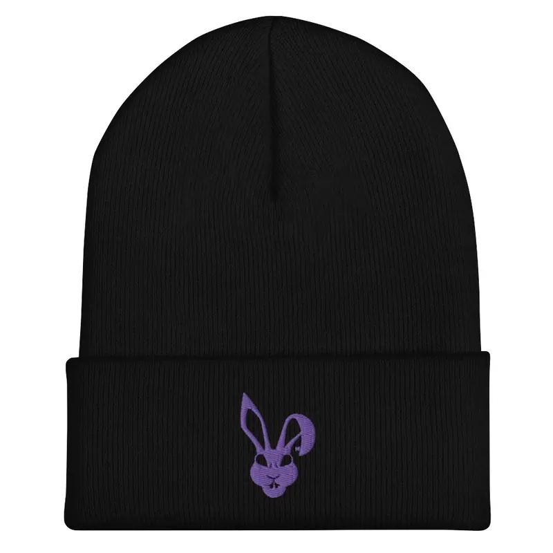 Dead Bunnies Purple Logo Beanie