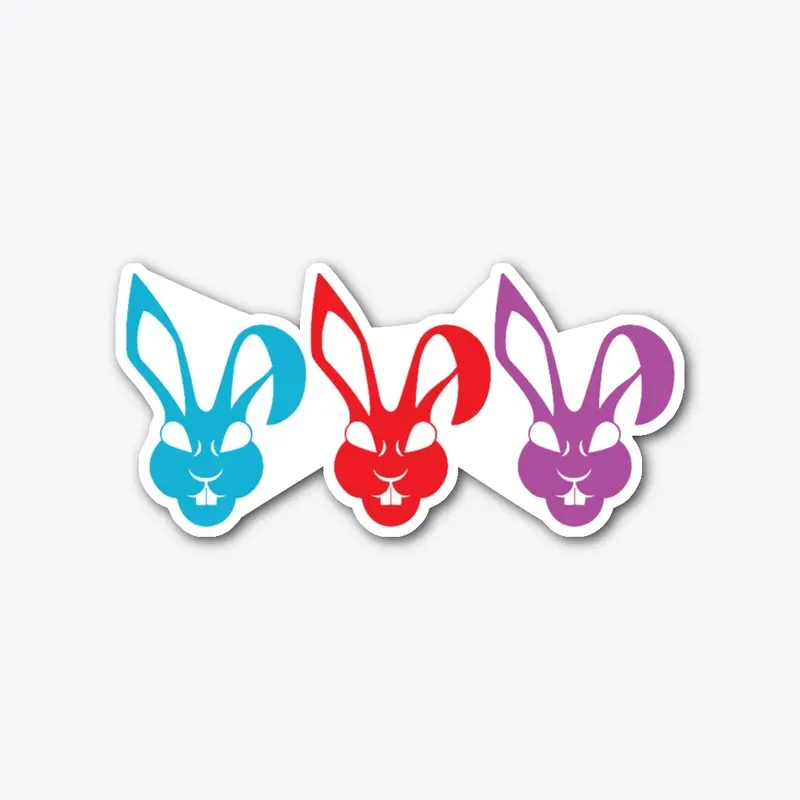 Dead Bunnies Triple Threat Sticker