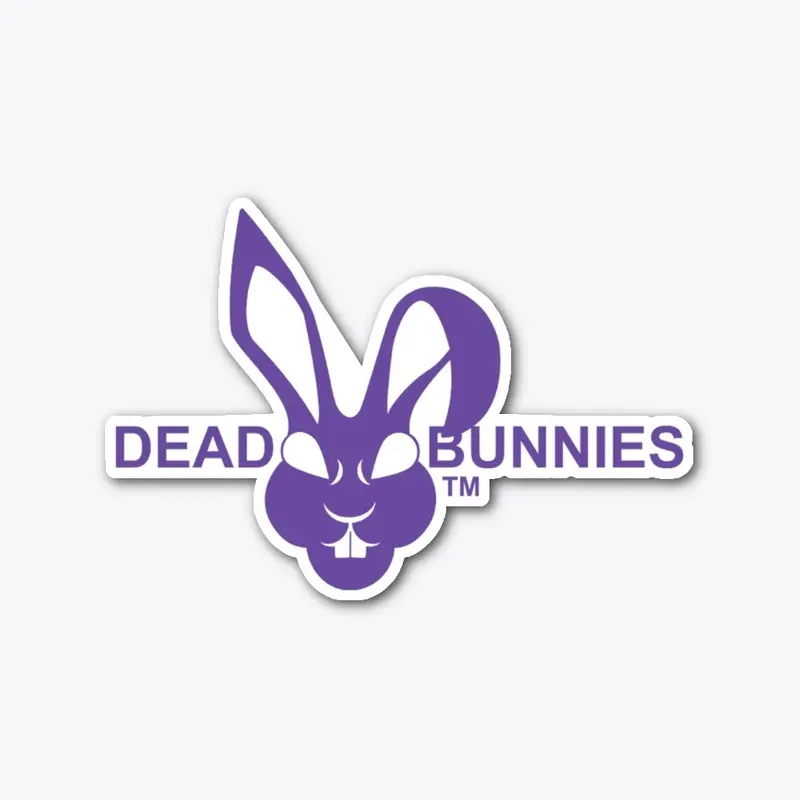 Dead Bunnies Purple Logo Sticker